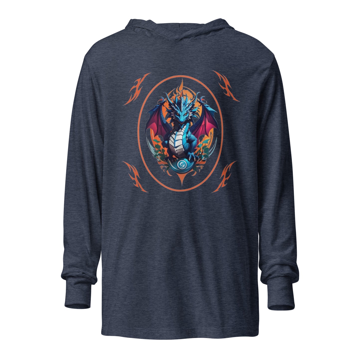 Camiseta de manga longa com capuz
