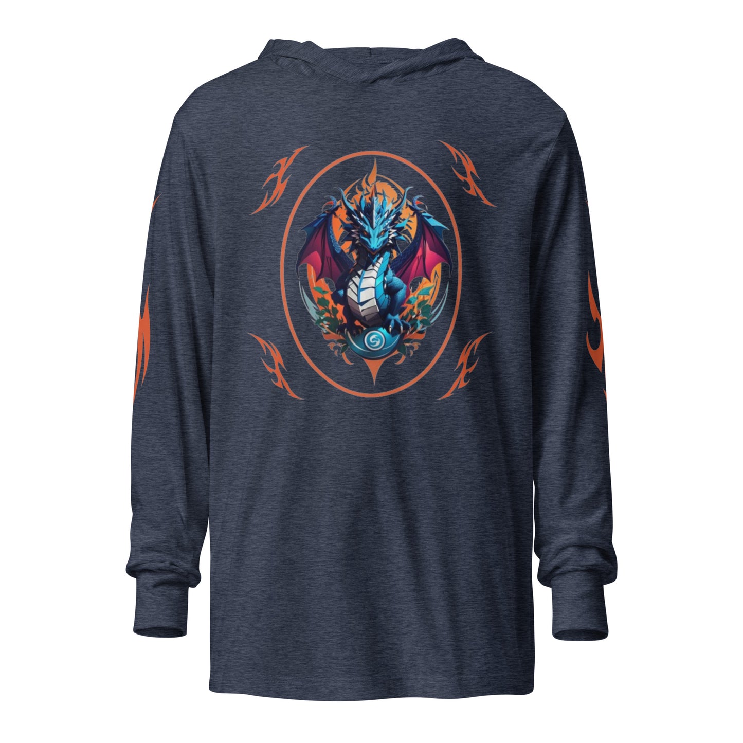 Camiseta de manga longa com capuz