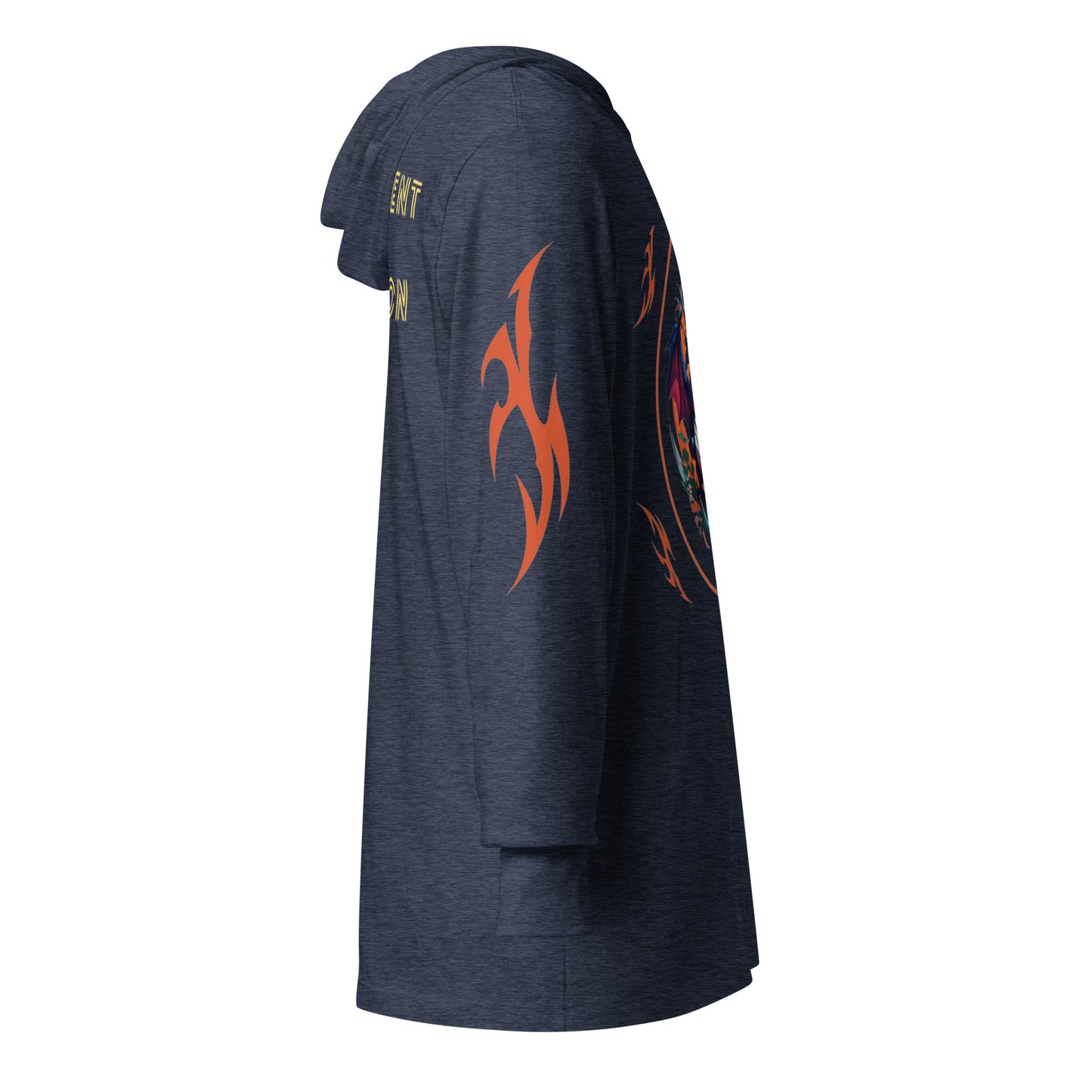 Camiseta de manga longa com capuz