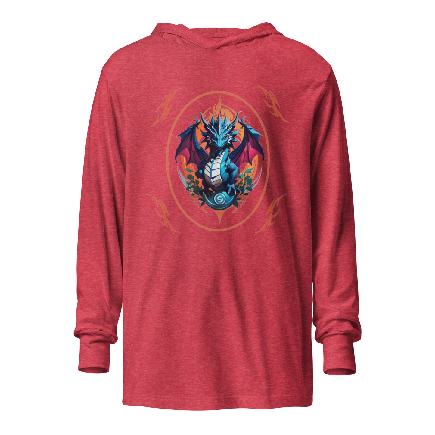 Camiseta de manga longa com capuz