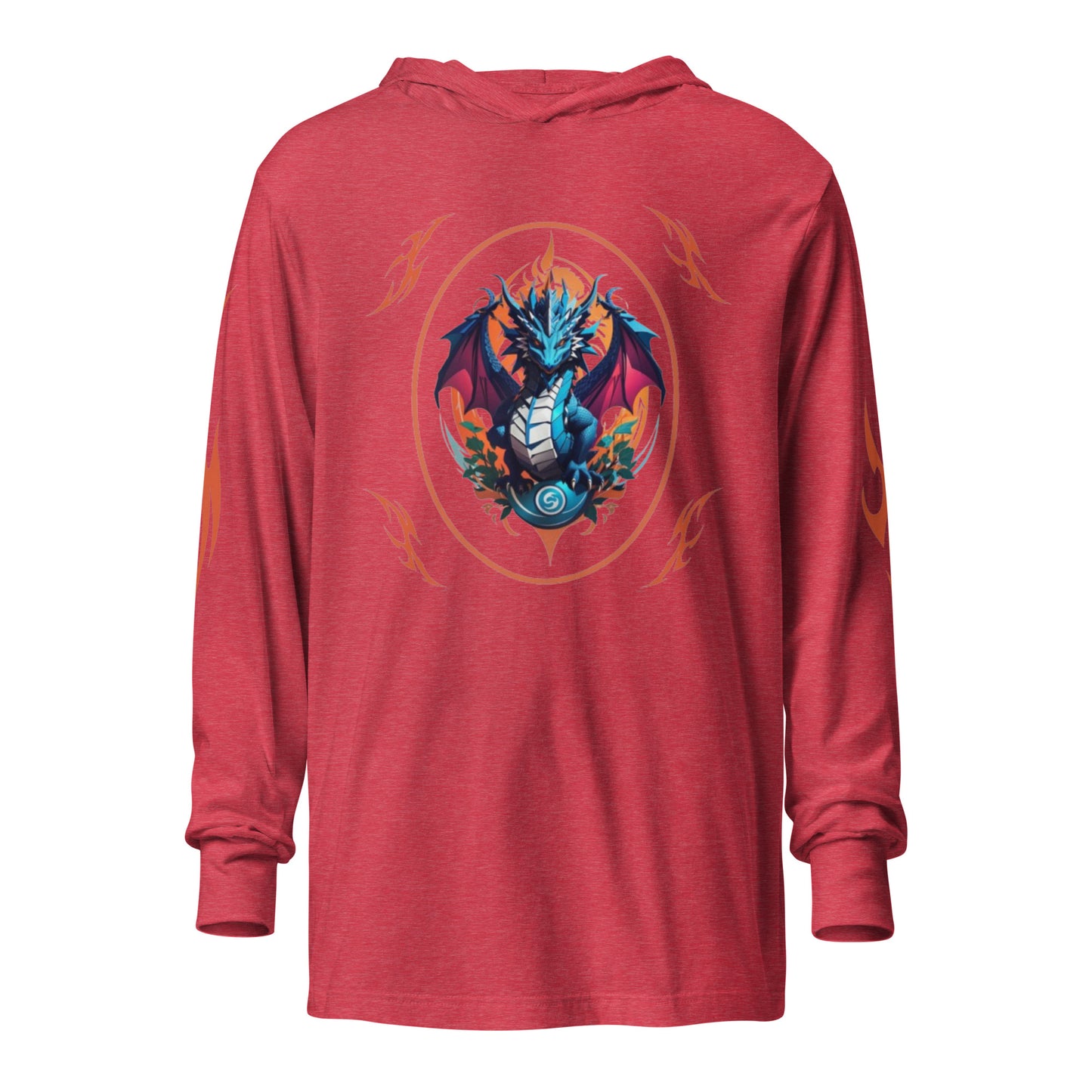 Camiseta de manga longa com capuz