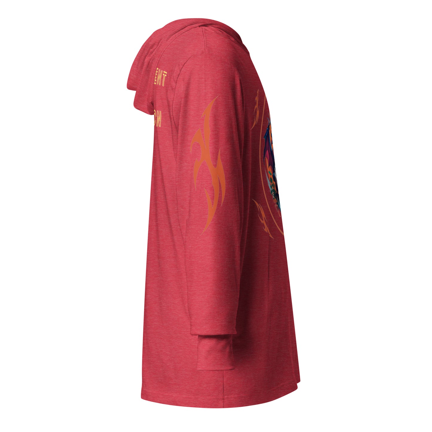 Camiseta de manga longa com capuz