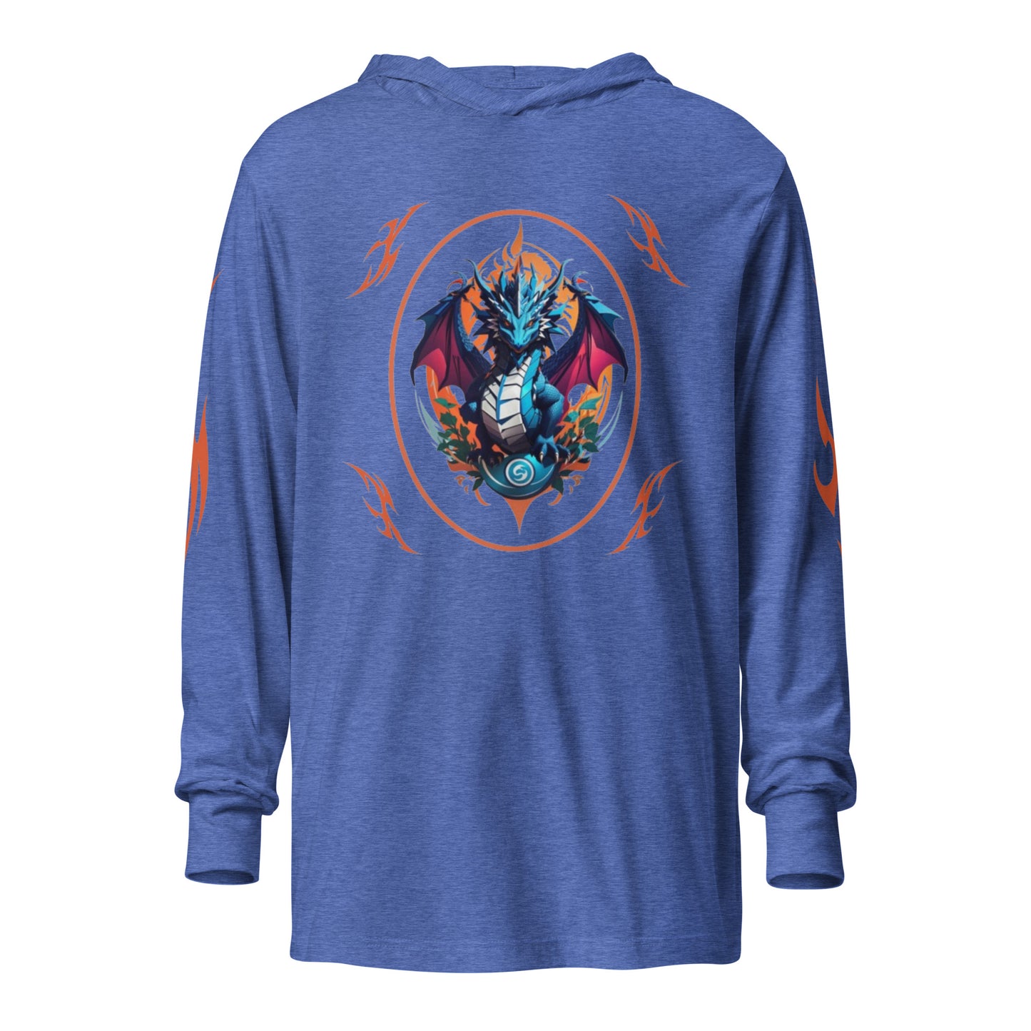 Camiseta de manga longa com capuz
