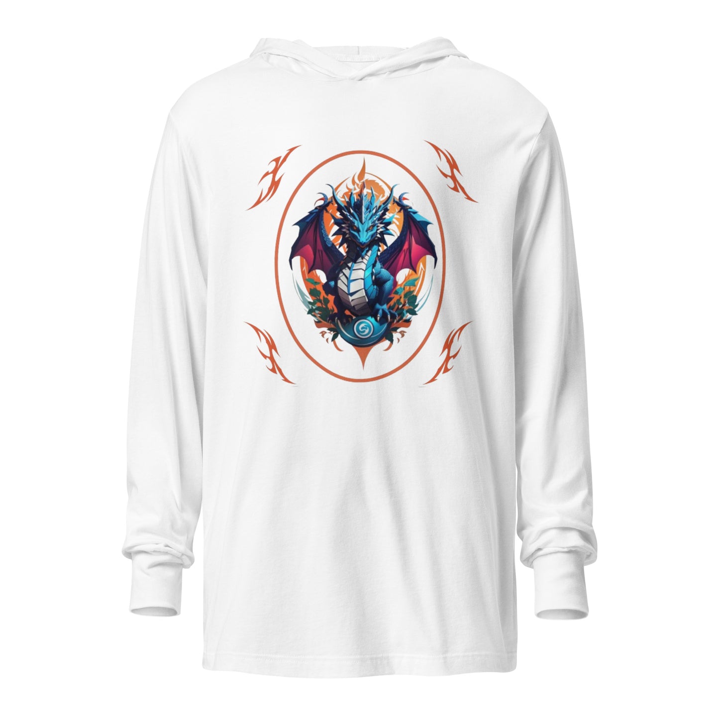 Camiseta de manga longa com capuz