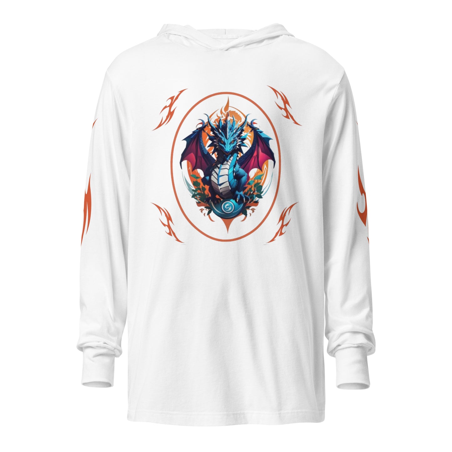 Camiseta de manga longa com capuz