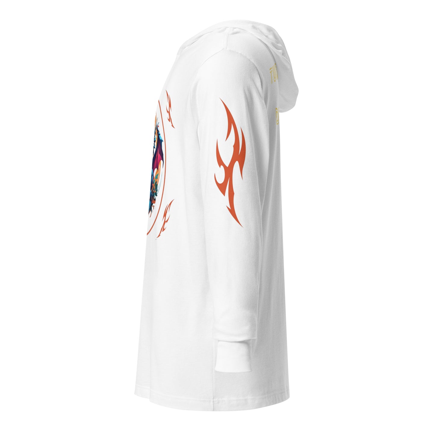 Camiseta de manga longa com capuz