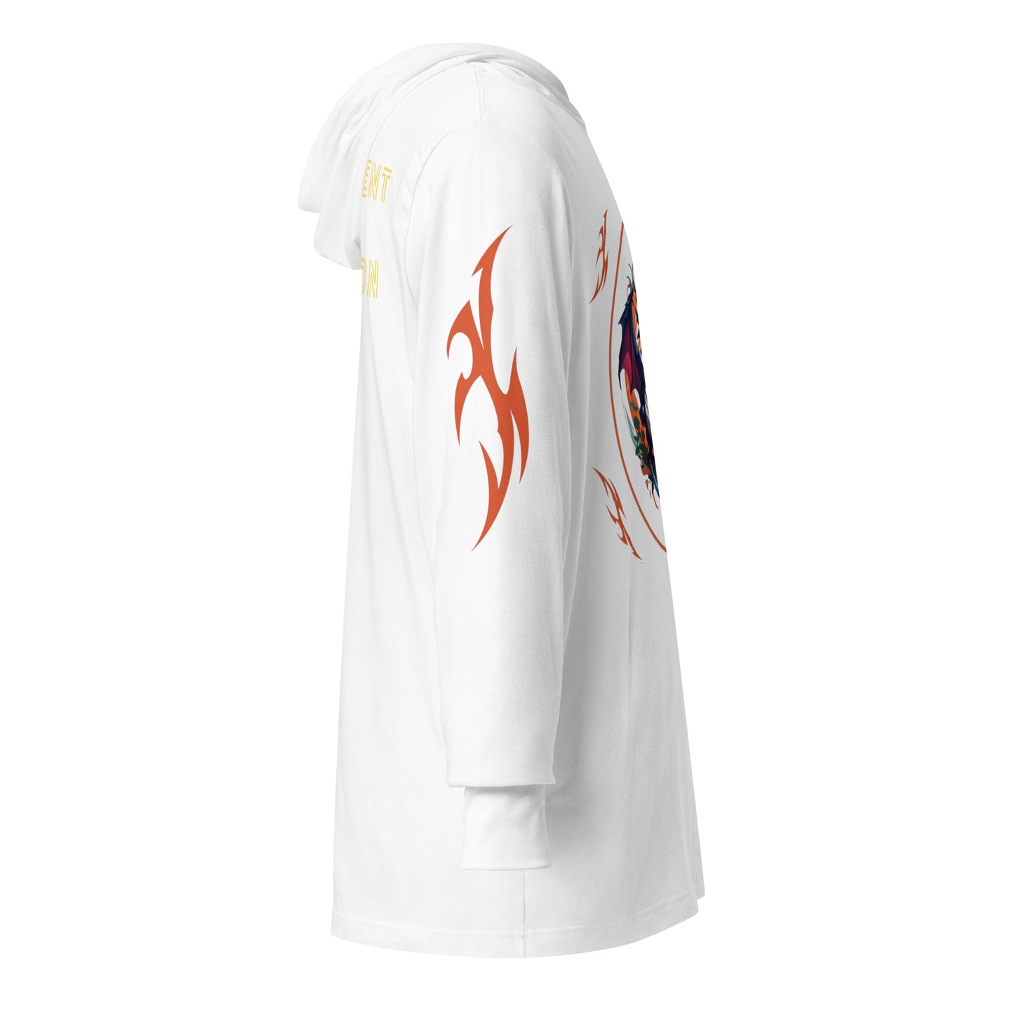 Camiseta de manga longa com capuz