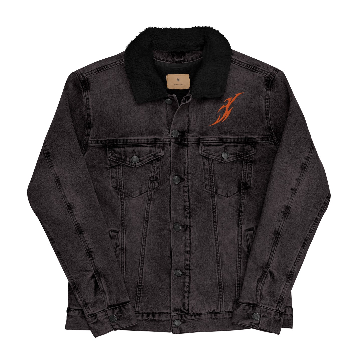 Jaqueta jeans forrada unissex