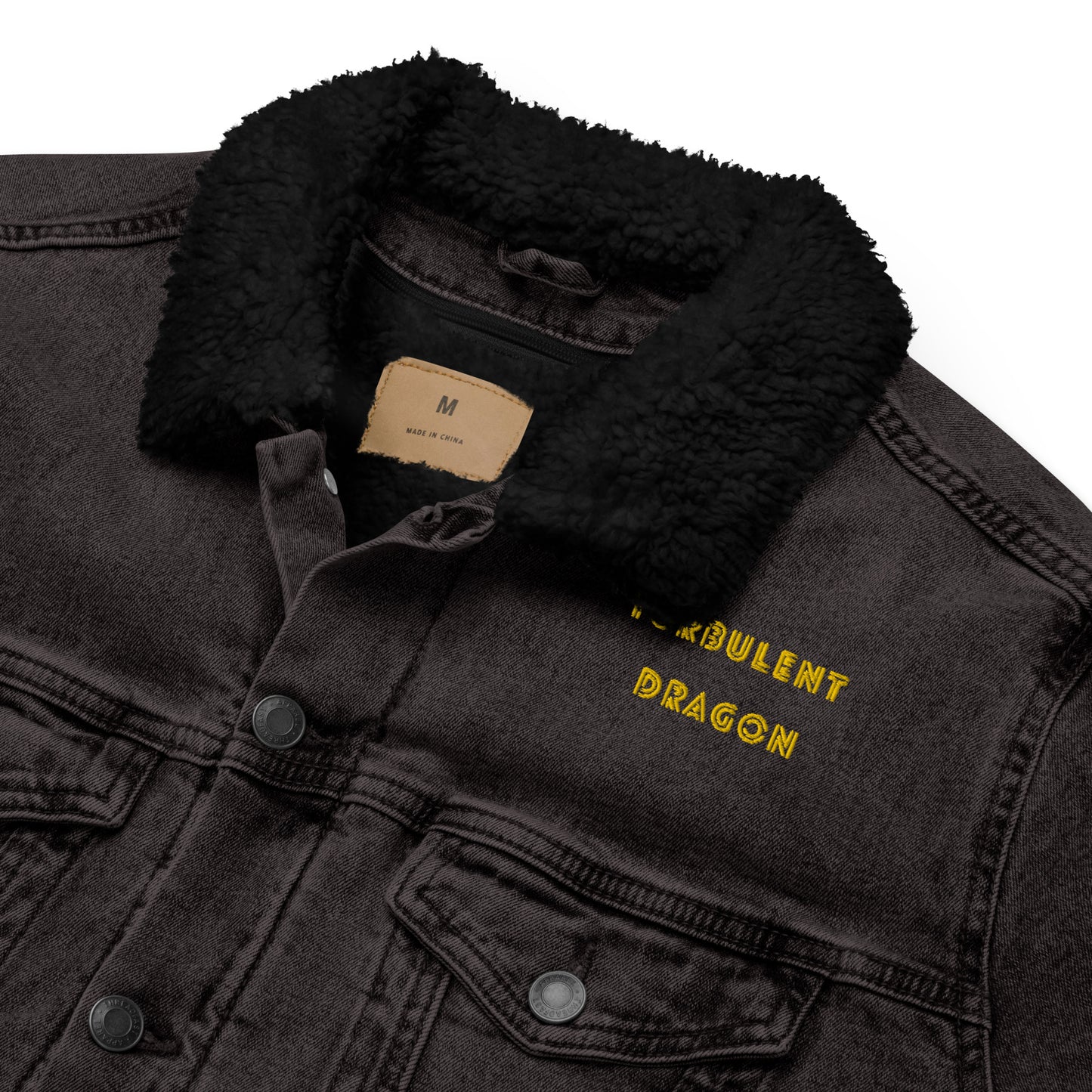 Jaqueta jeans forrada unissex