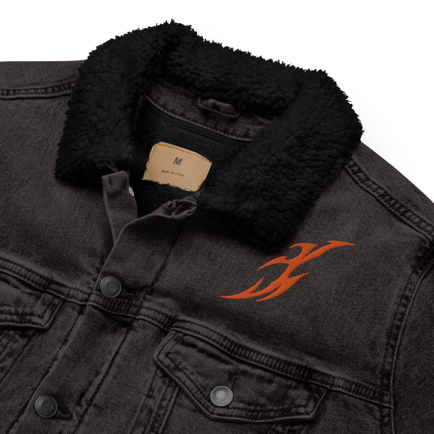 Jaqueta jeans forrada unissex