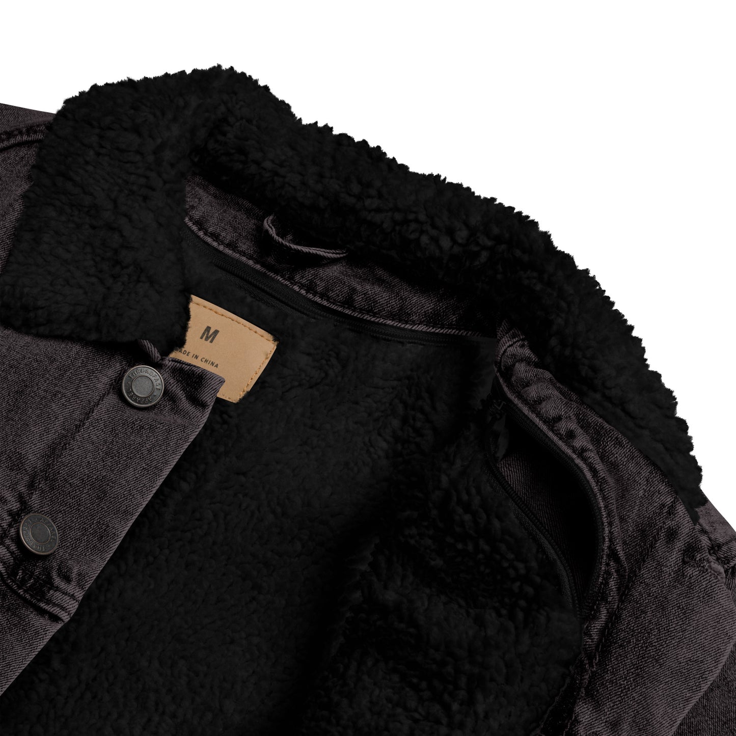 Jaqueta jeans forrada unissex
