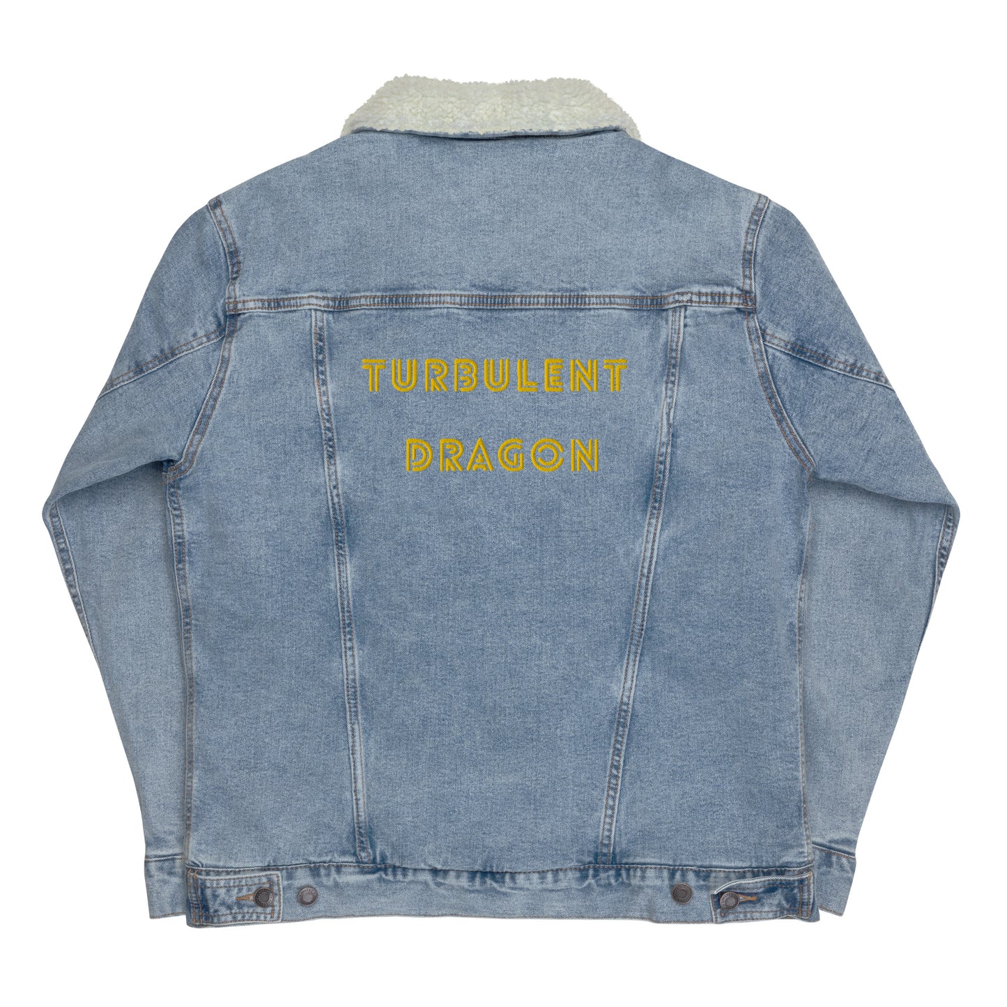 Jaqueta jeans forrada unissex
