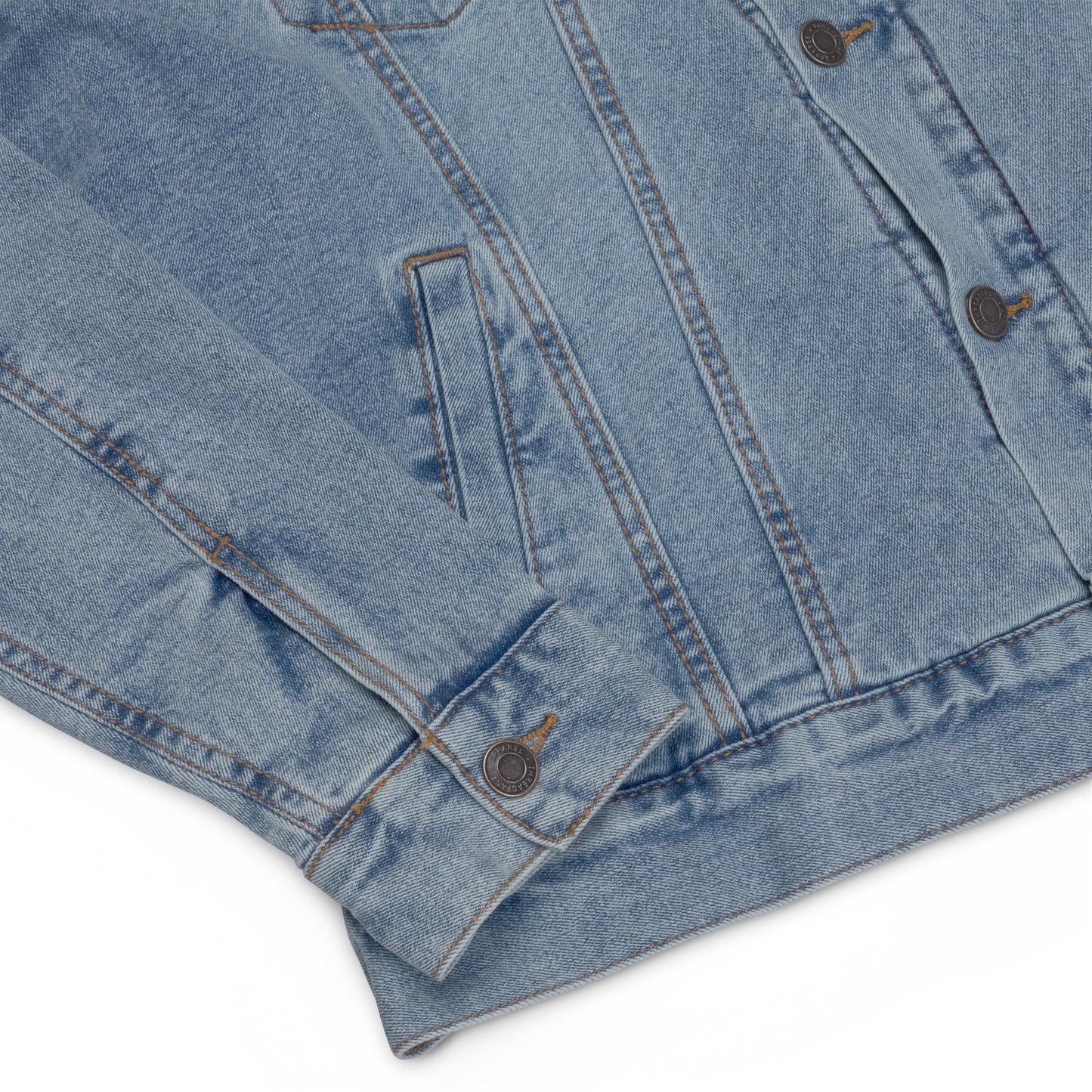 Jaqueta jeans forrada unissex