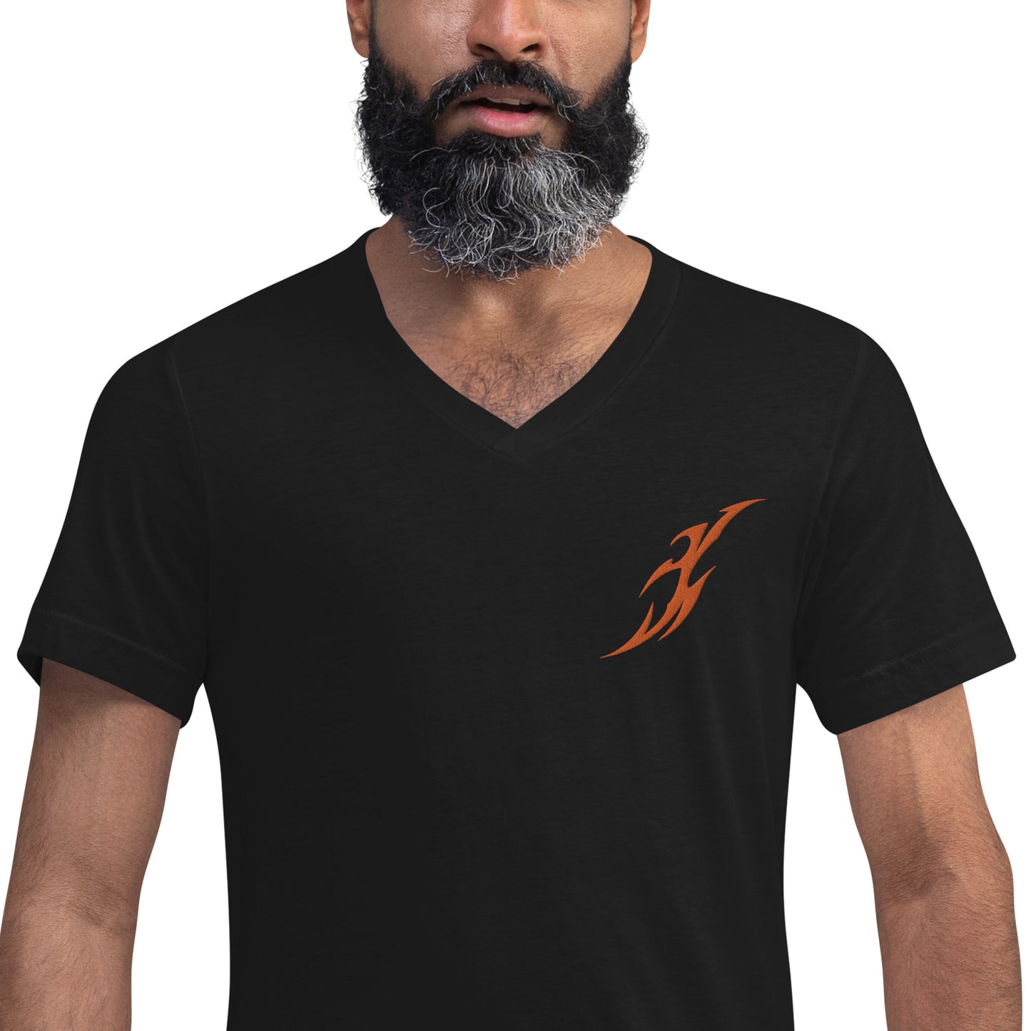 Camiseta Gola V de Manga Curta Unissex