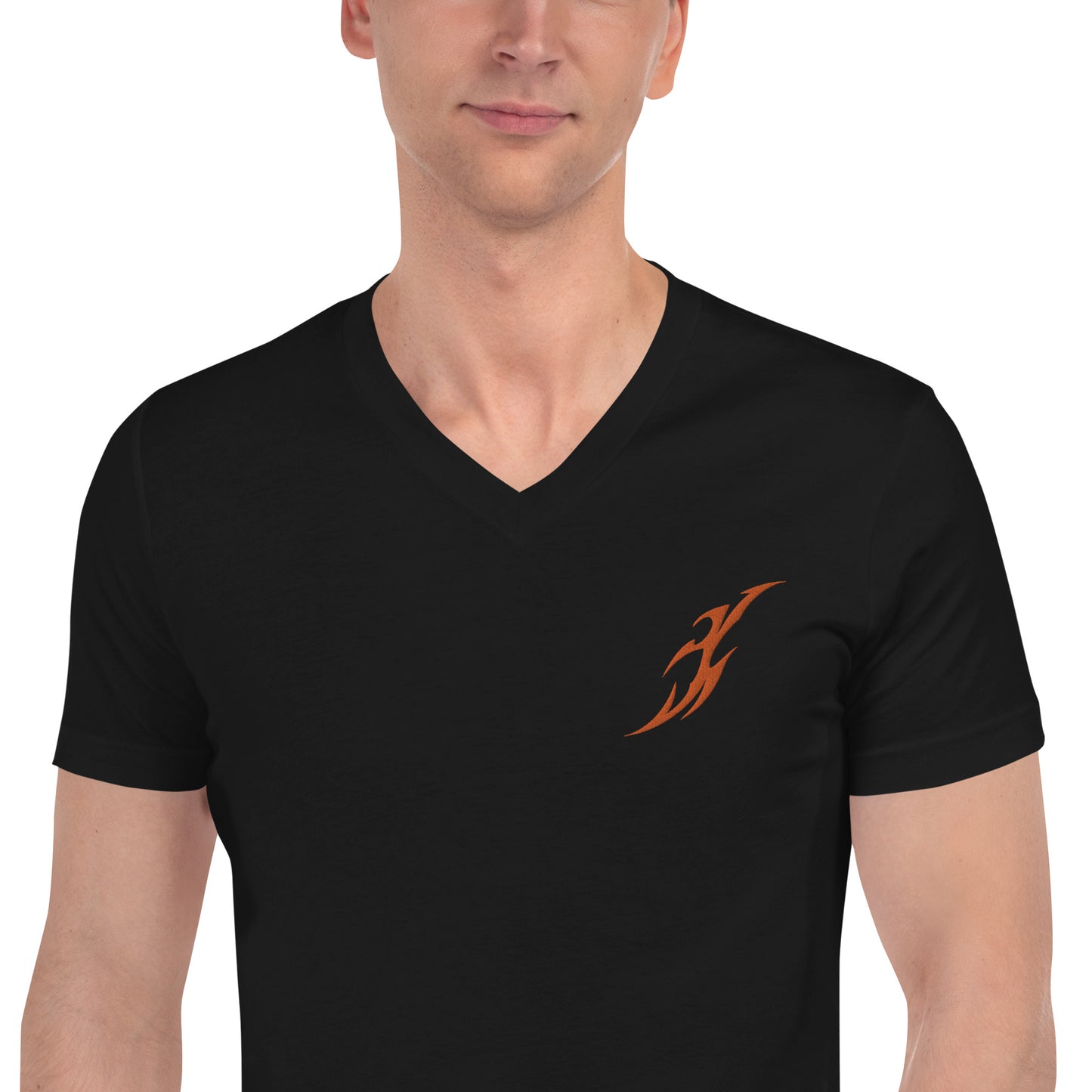 Camiseta Gola V de Manga Curta Unissex