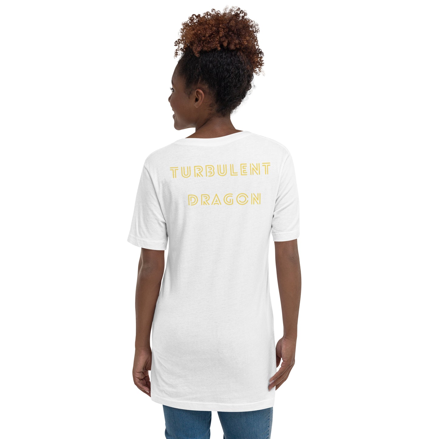 Camiseta Gola V de Manga Curta Unissex