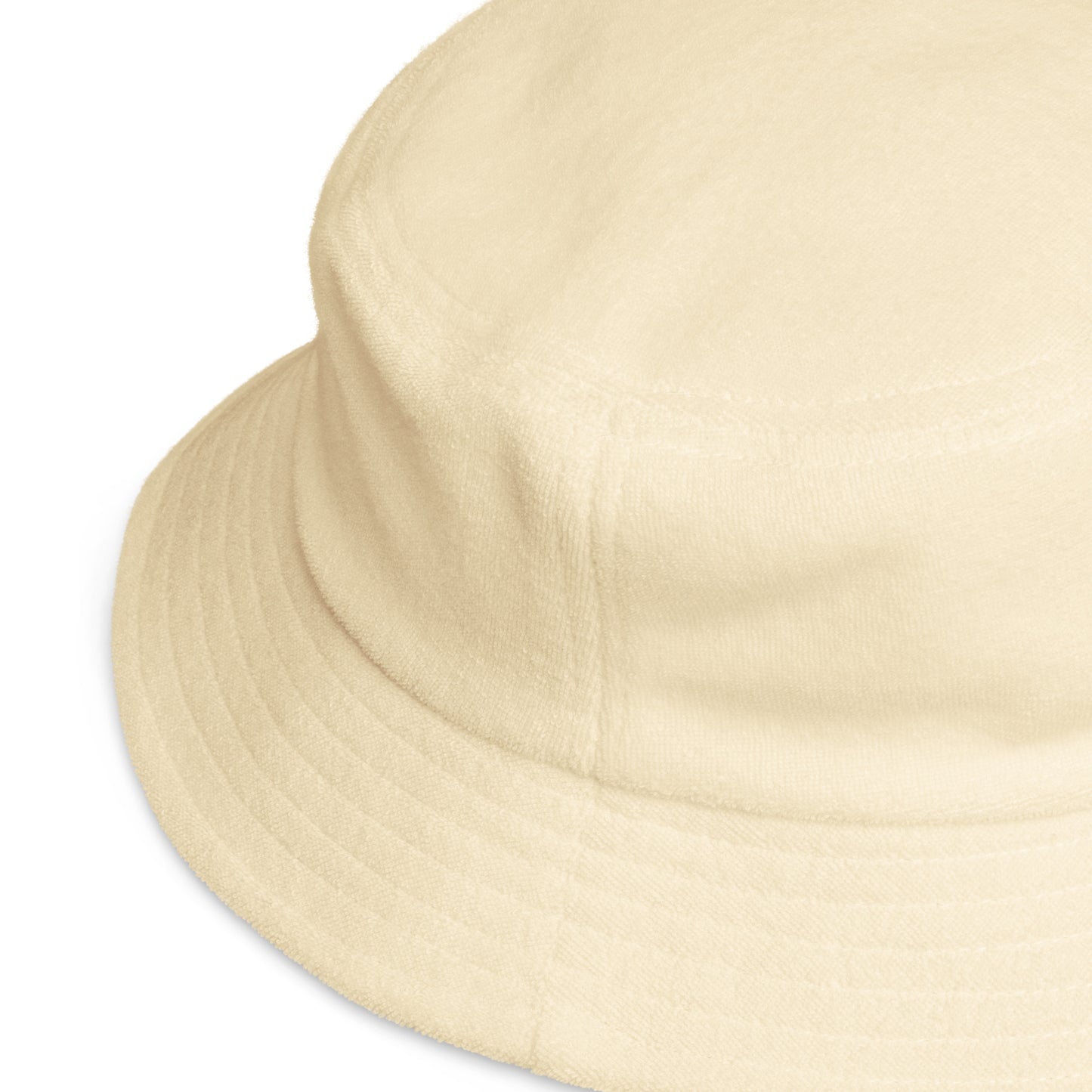Chapéu bucket de tecido felpudo não estruturado