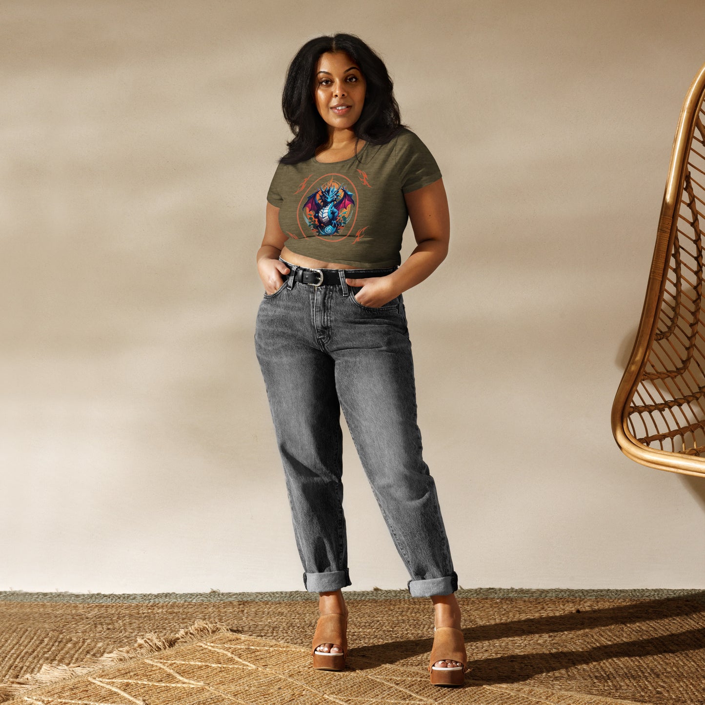 Camiseta Cropped Feminina