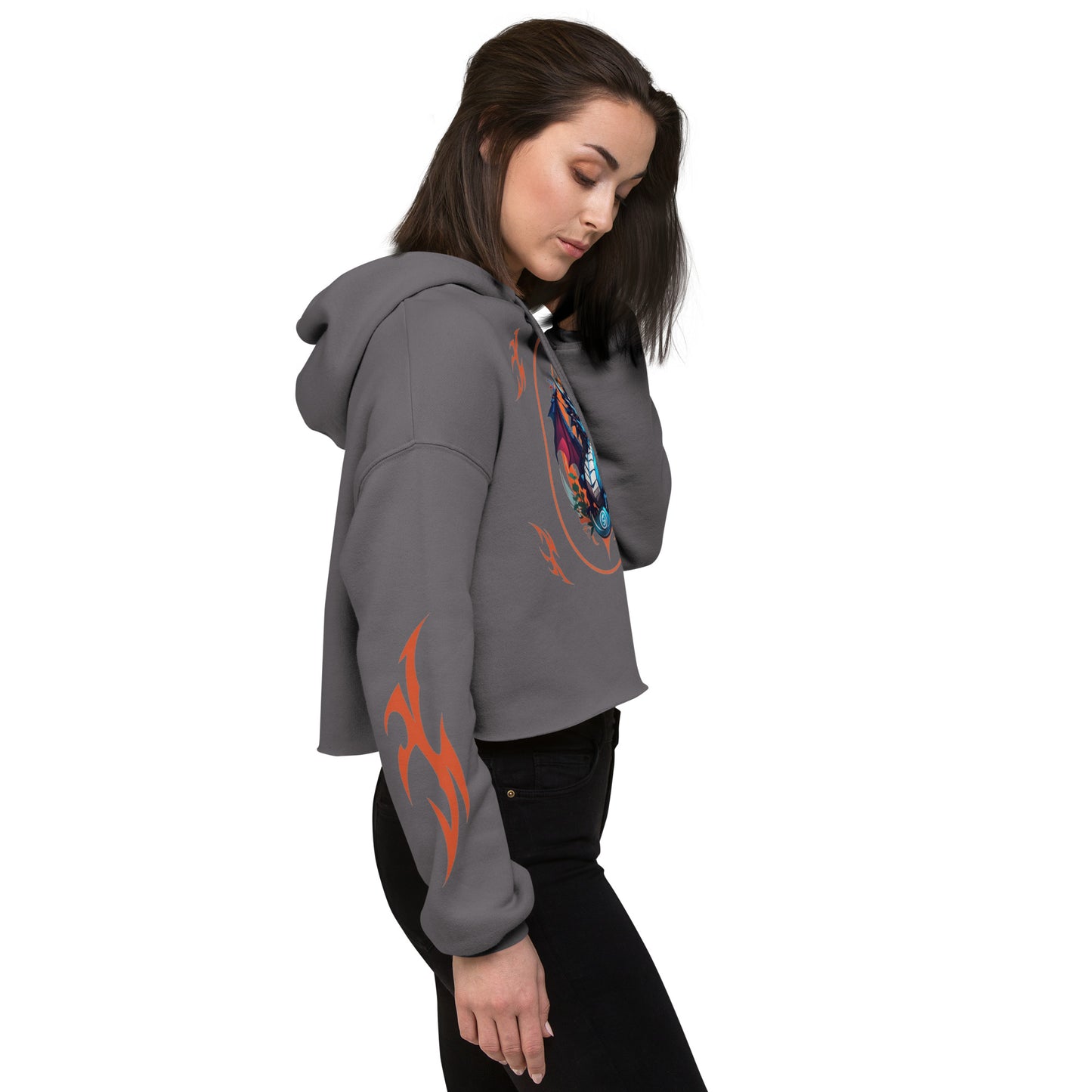 Moletom com Capuz Cropped