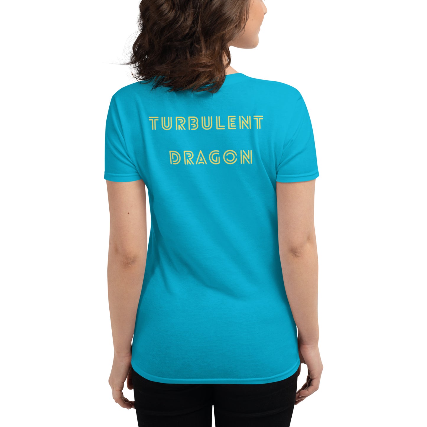 Camiseta feminina com mangas curtas