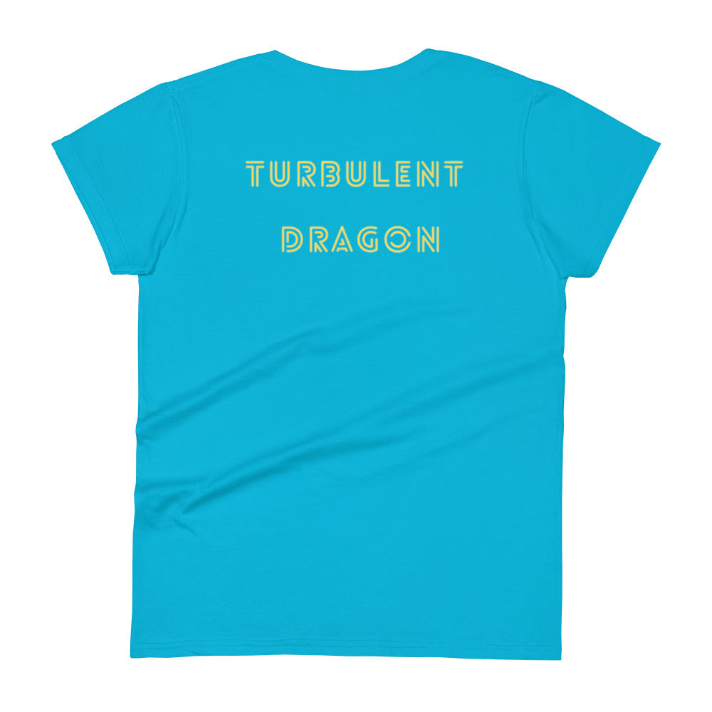 Camiseta feminina com mangas curtas