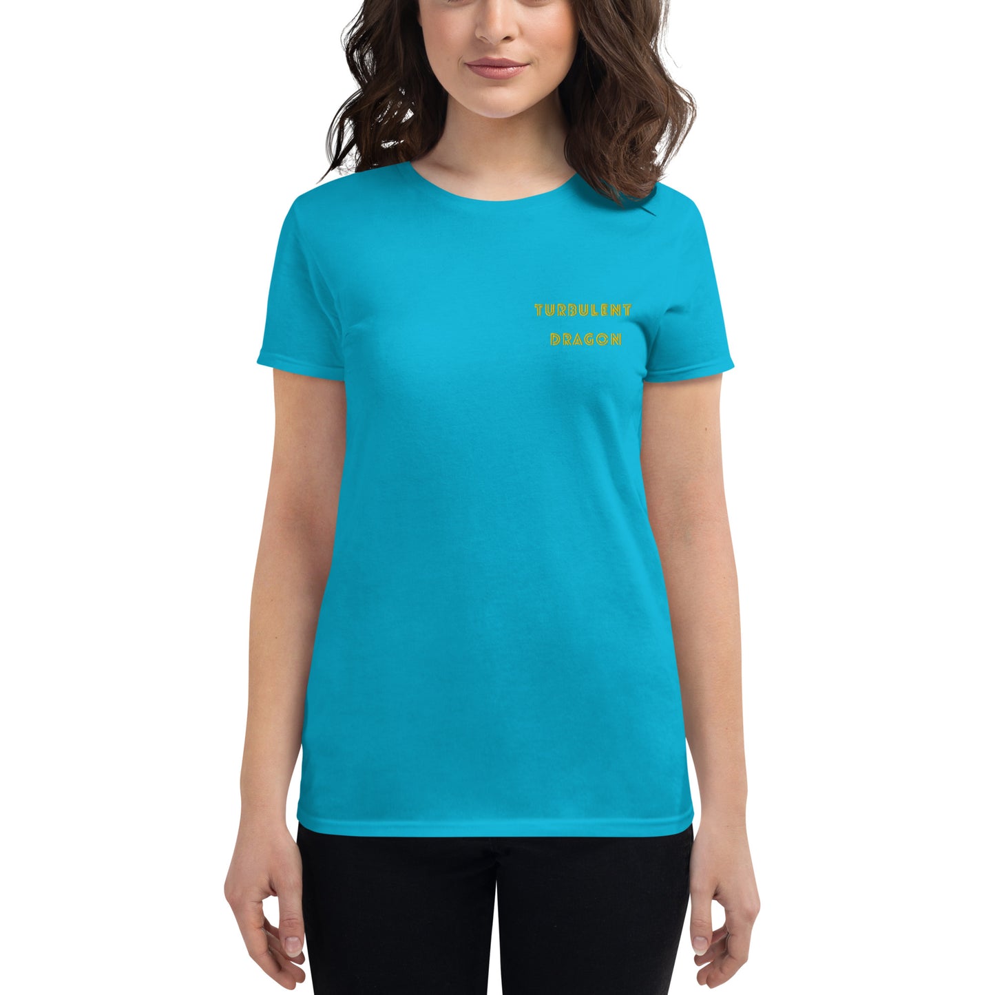 Camiseta feminina com mangas curtas