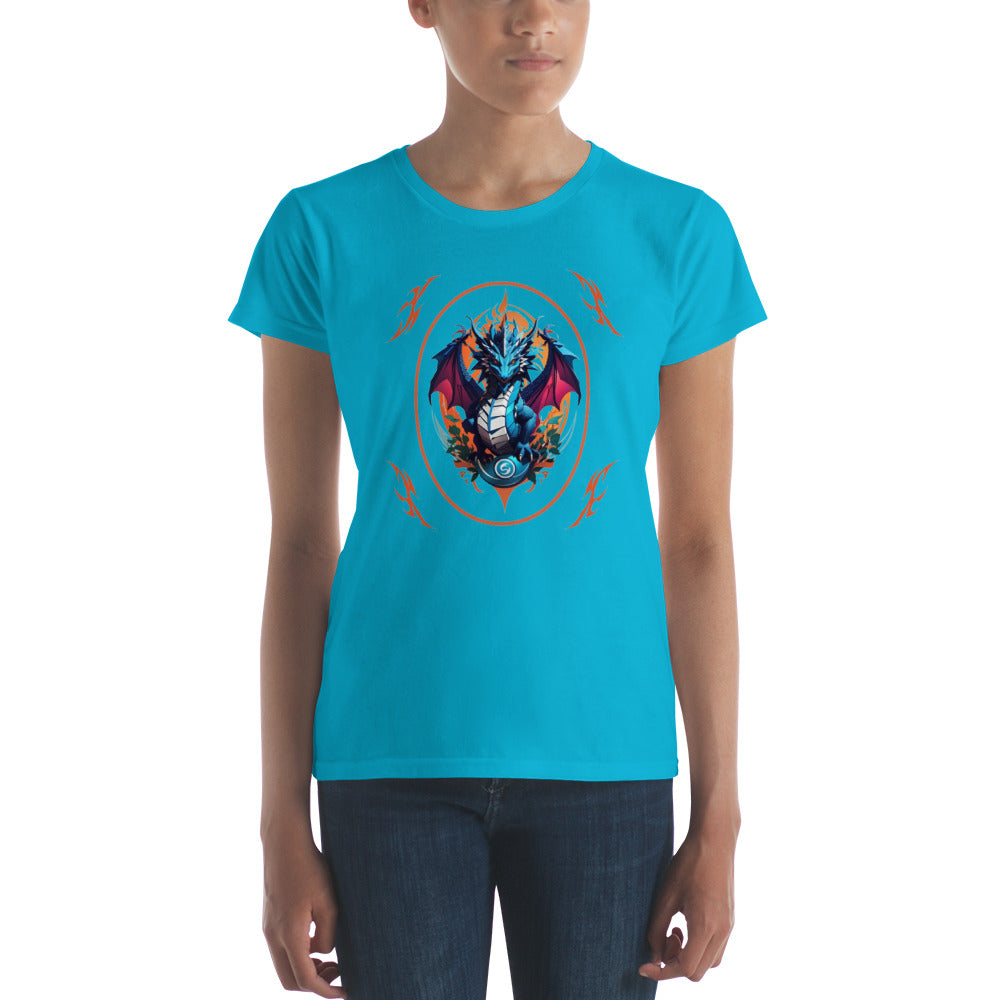 Camiseta feminina com mangas curtas
