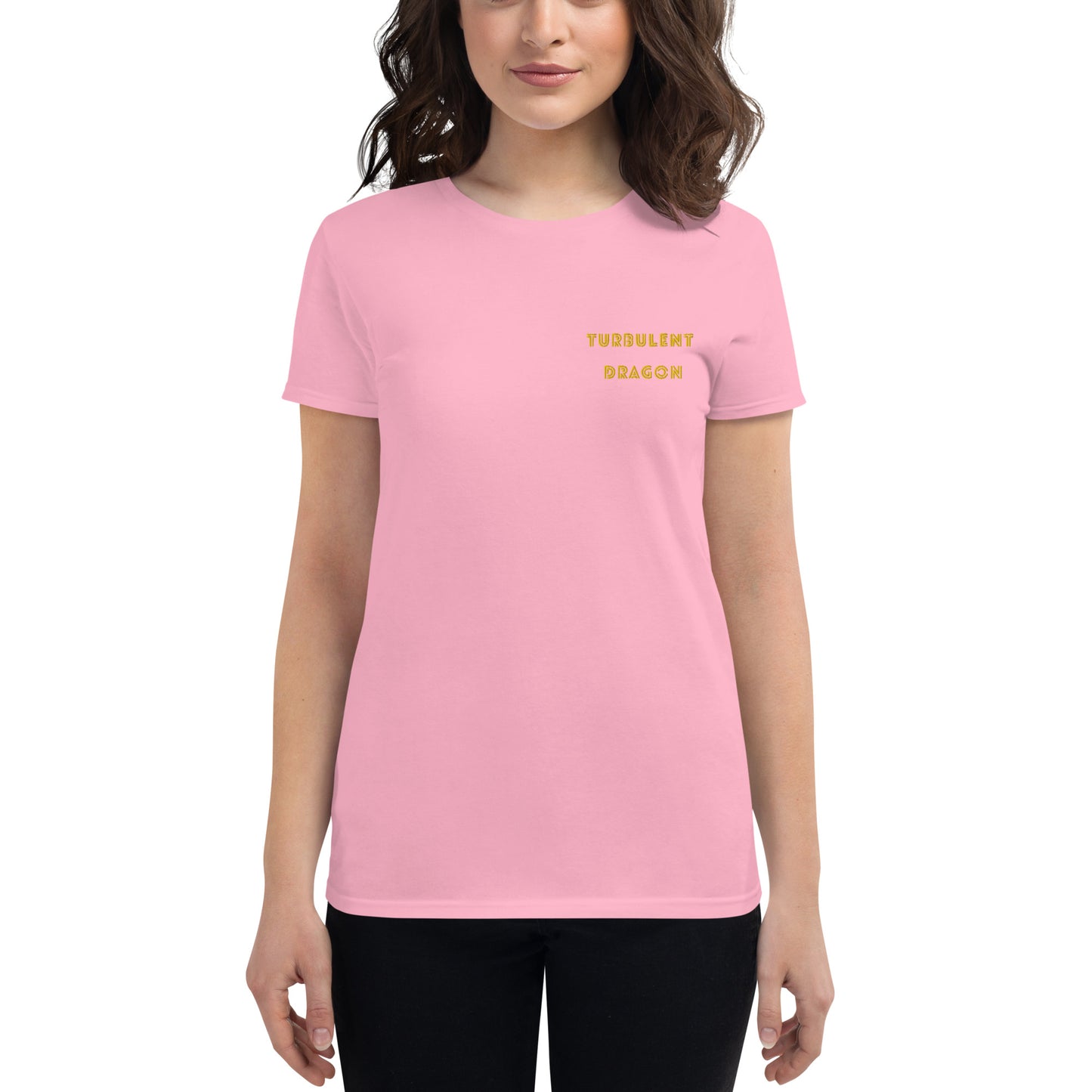 Camiseta feminina com mangas curtas
