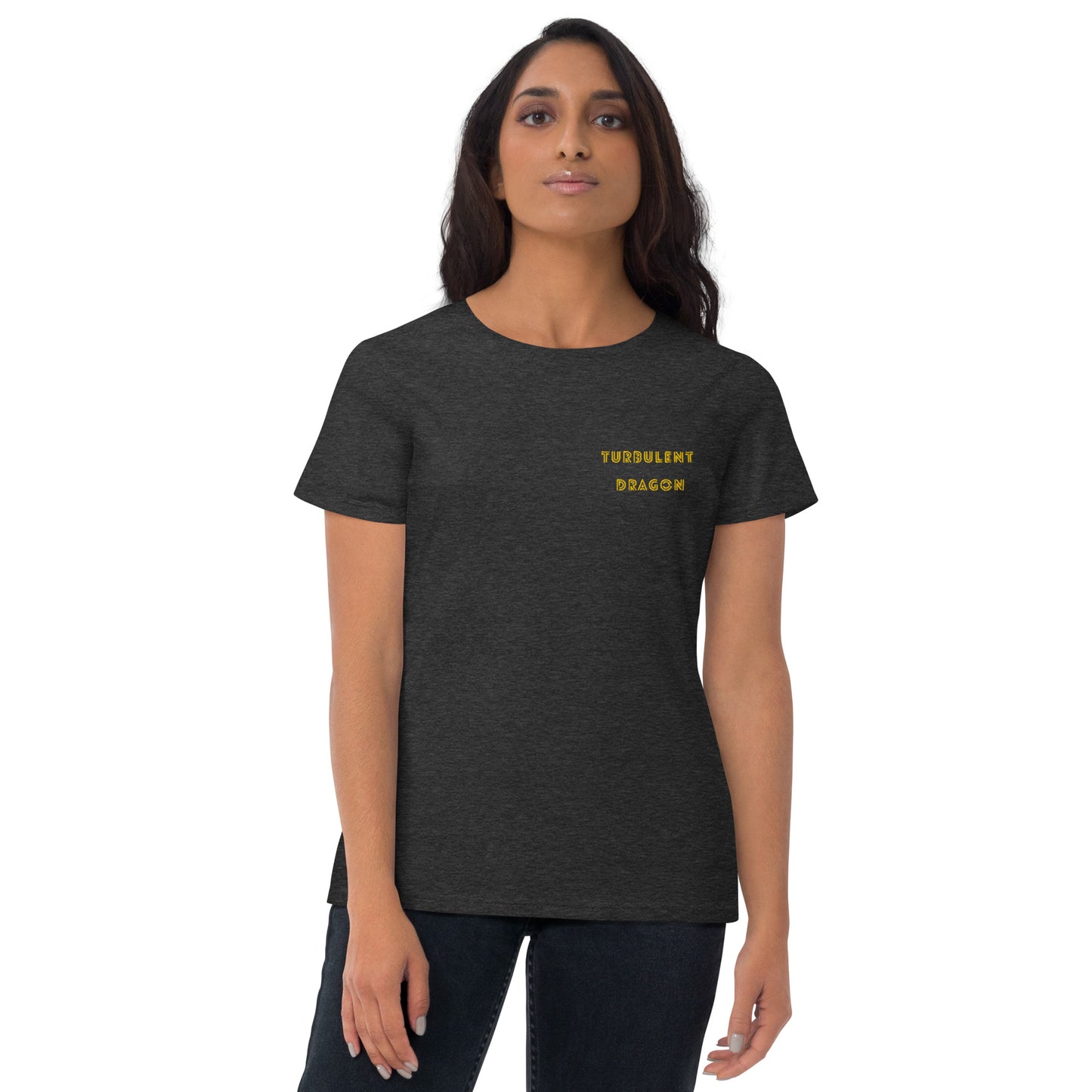 Camiseta feminina com mangas curtas