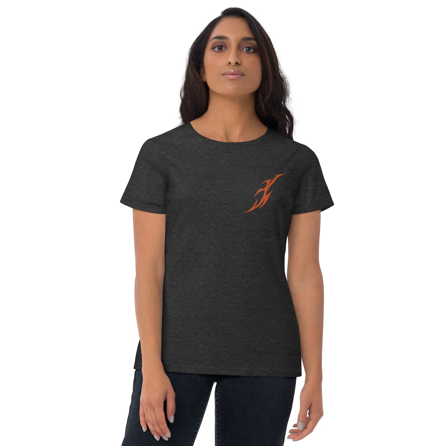 Camiseta feminina com mangas curtas