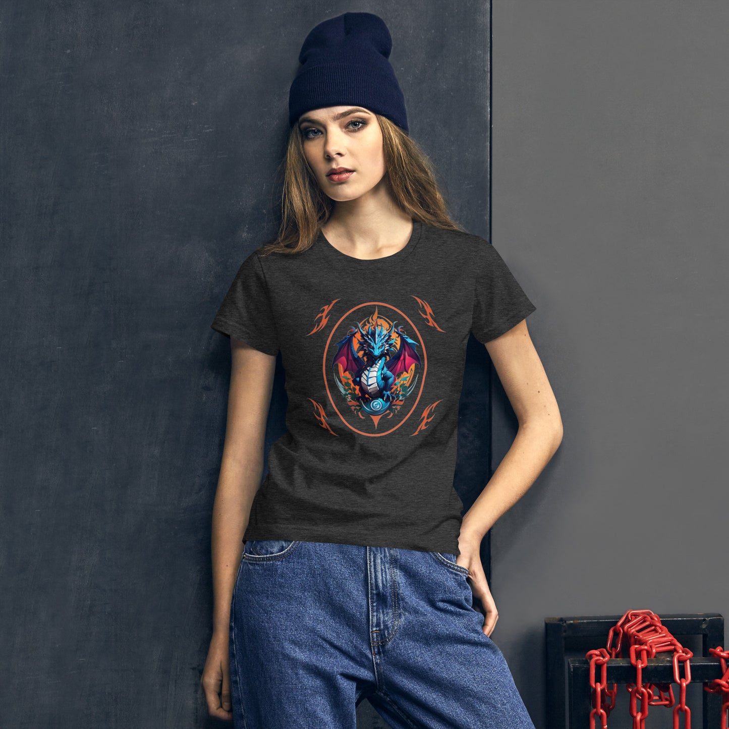 Camiseta feminina com mangas curtas