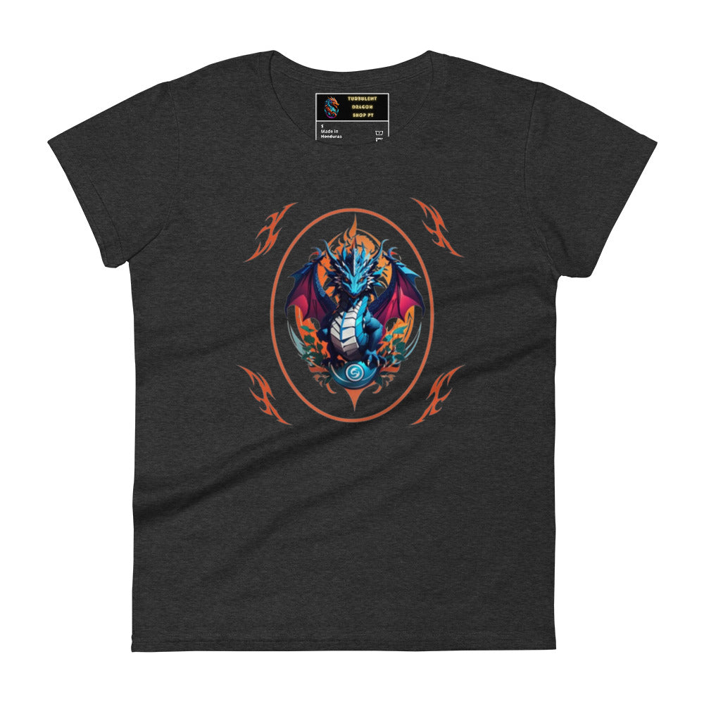 Camiseta feminina com mangas curtas