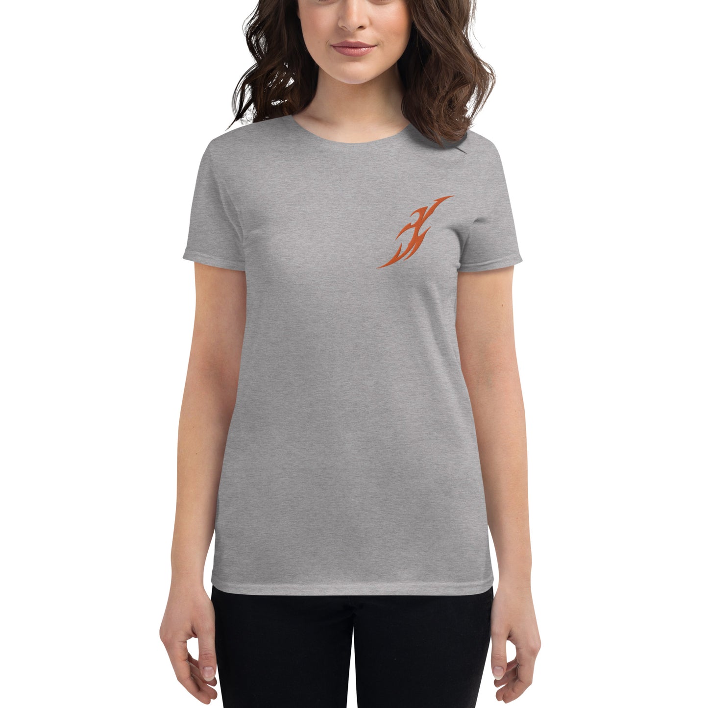 Camiseta feminina com mangas curtas