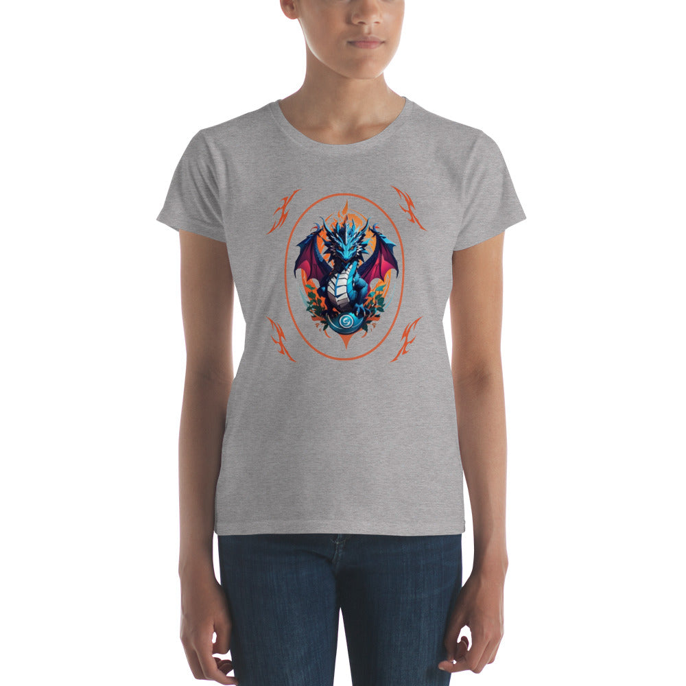 Camiseta feminina com mangas curtas