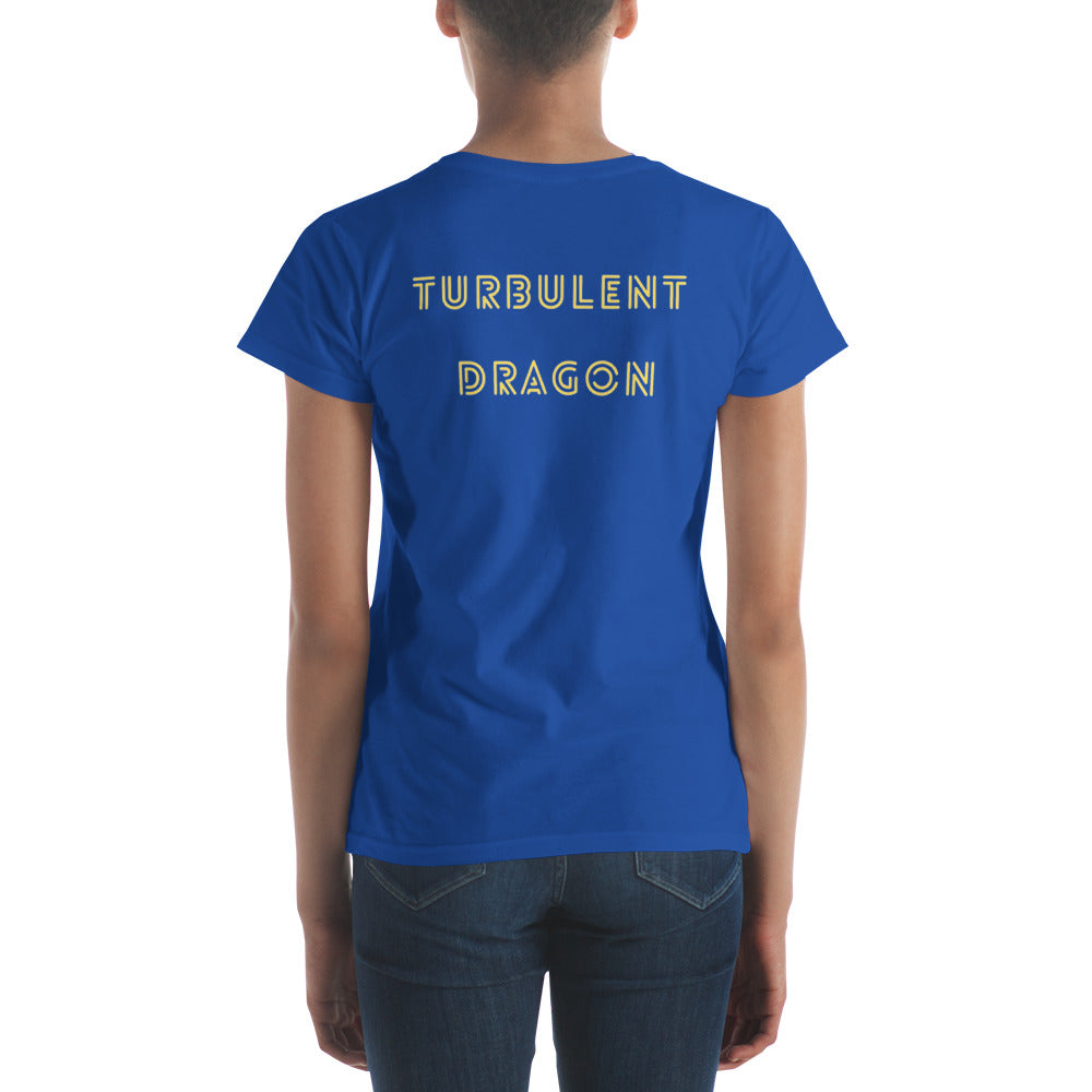 Camiseta feminina com mangas curtas