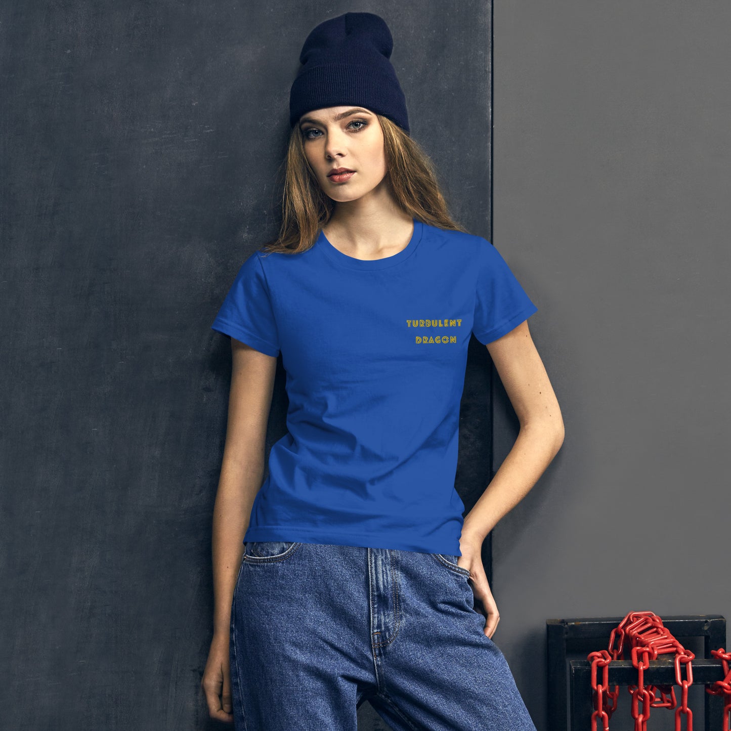 Camiseta feminina com mangas curtas