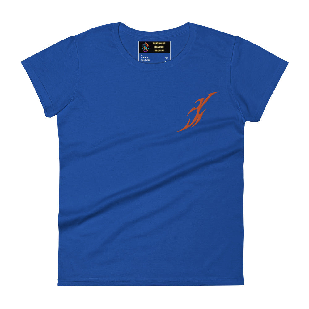Camiseta feminina com mangas curtas
