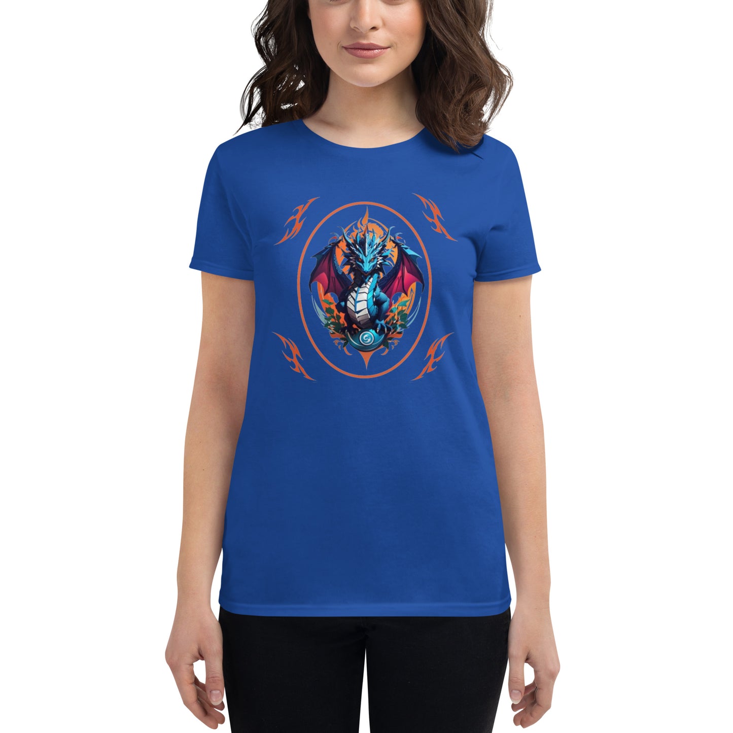 Camiseta feminina com mangas curtas