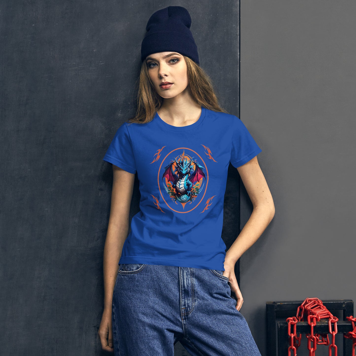 Camiseta feminina com mangas curtas