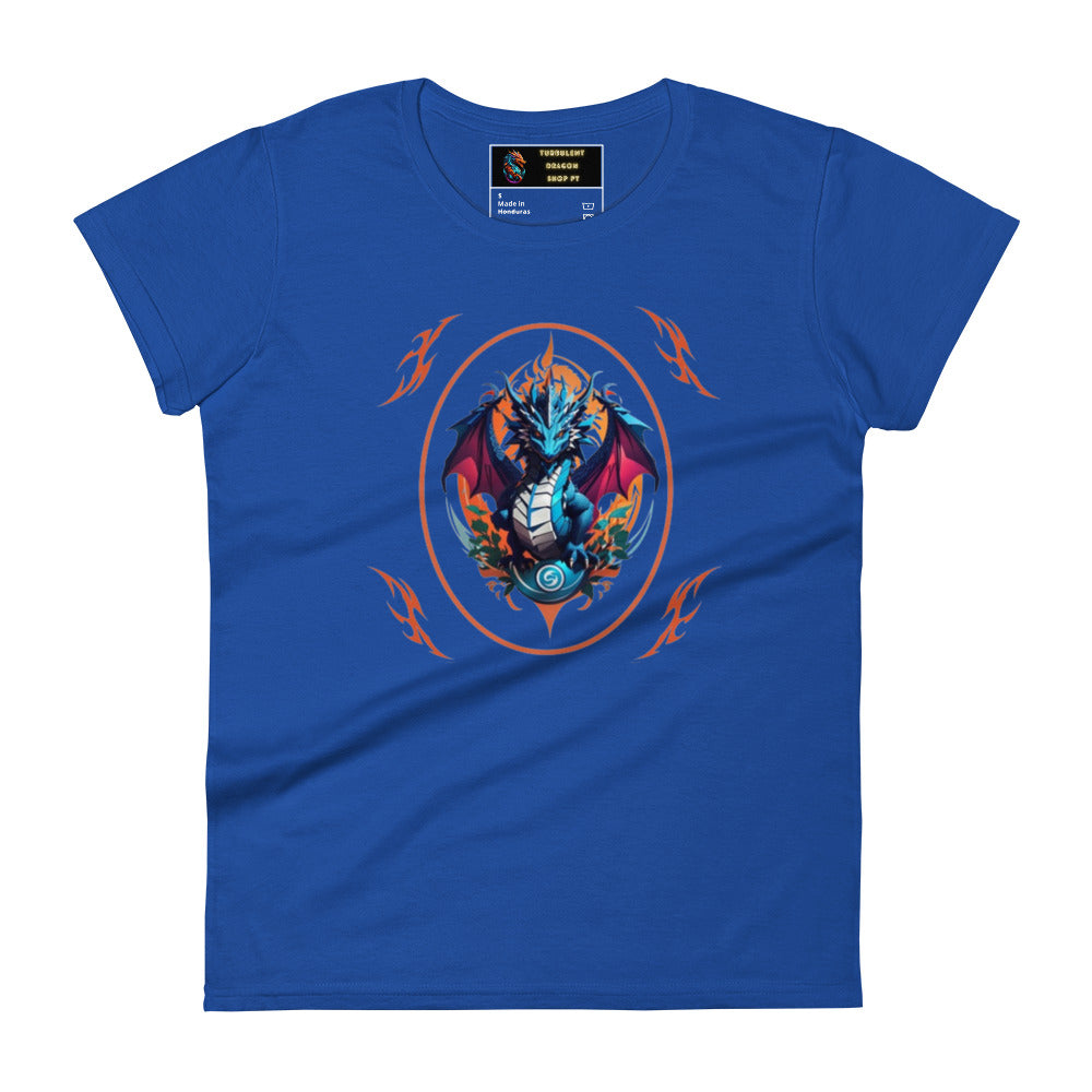 Camiseta feminina com mangas curtas