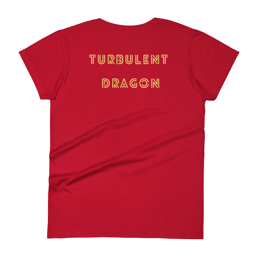 Camiseta feminina com mangas curtas