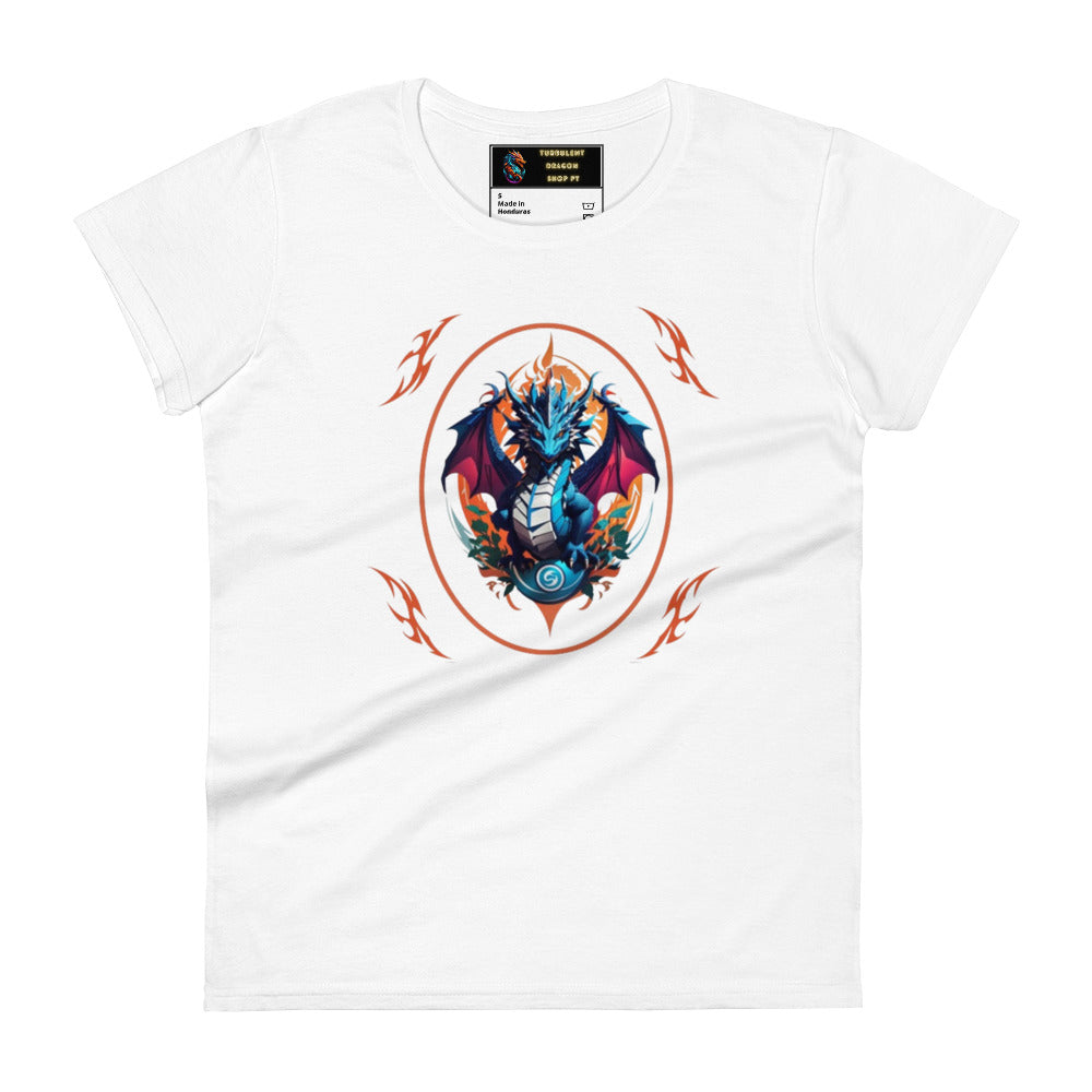Camiseta feminina com mangas curtas
