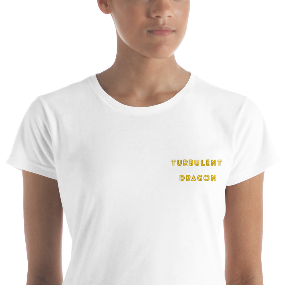 Camiseta feminina com mangas curtas