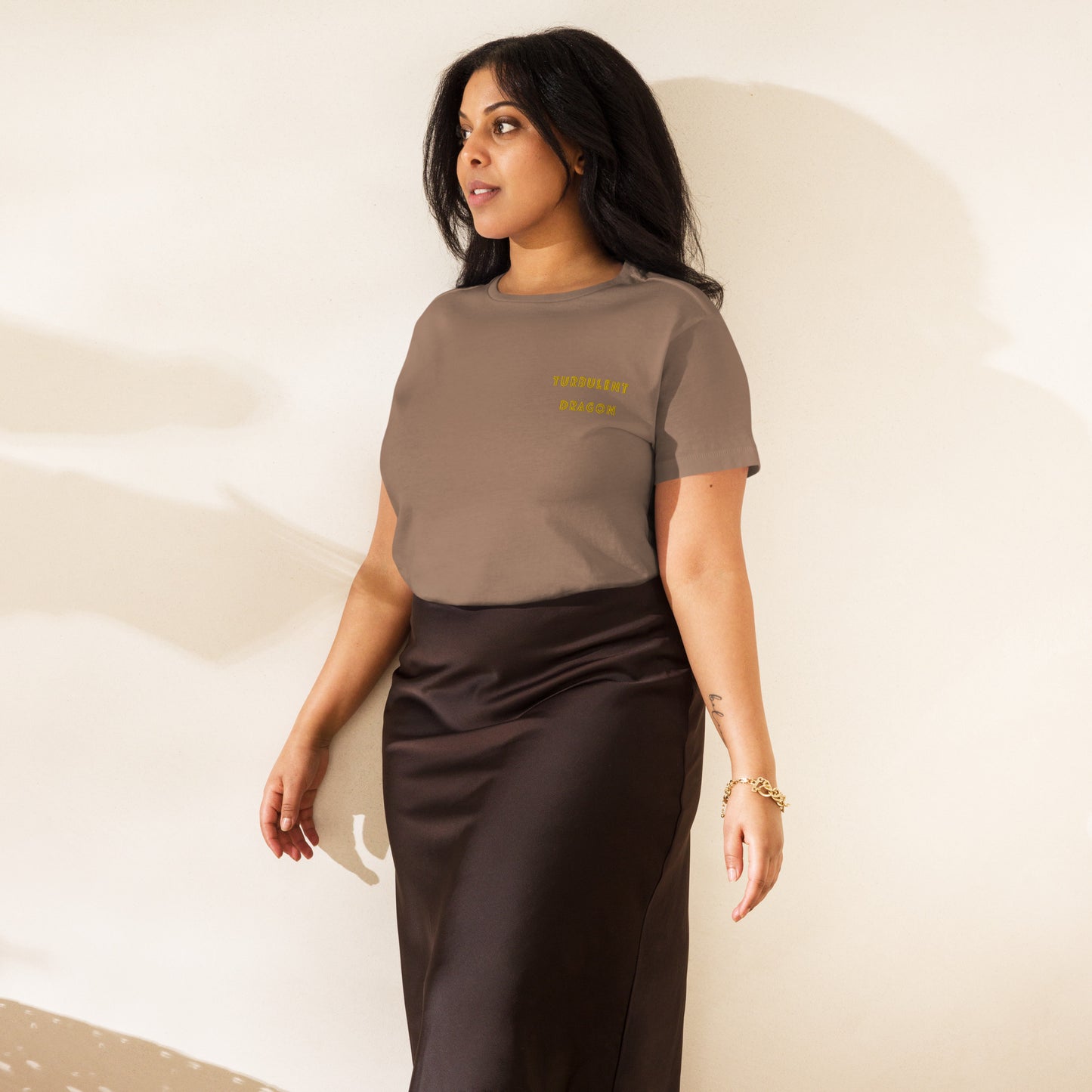 Camiseta de cintura alta feminina