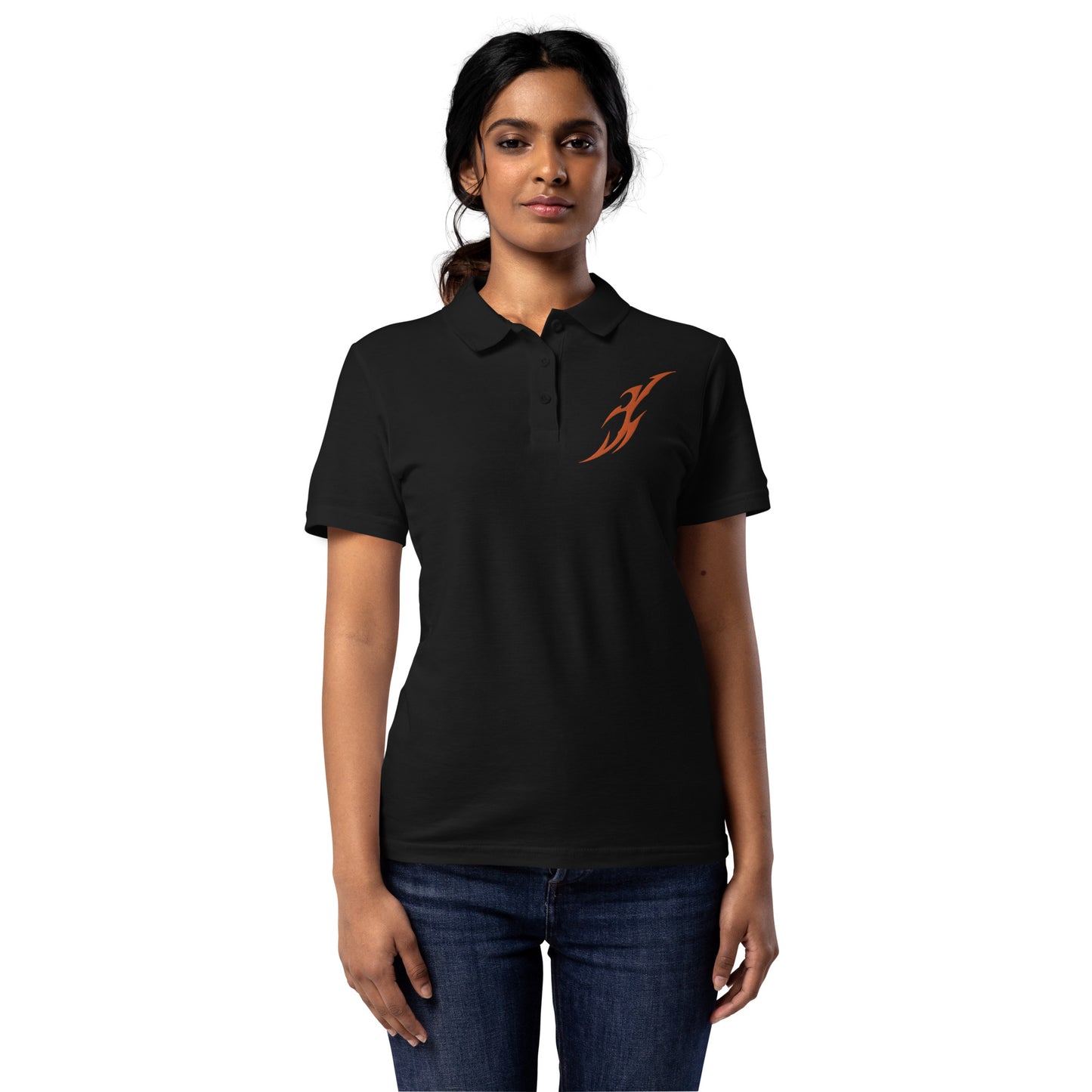 Camisa polo piquet feminina