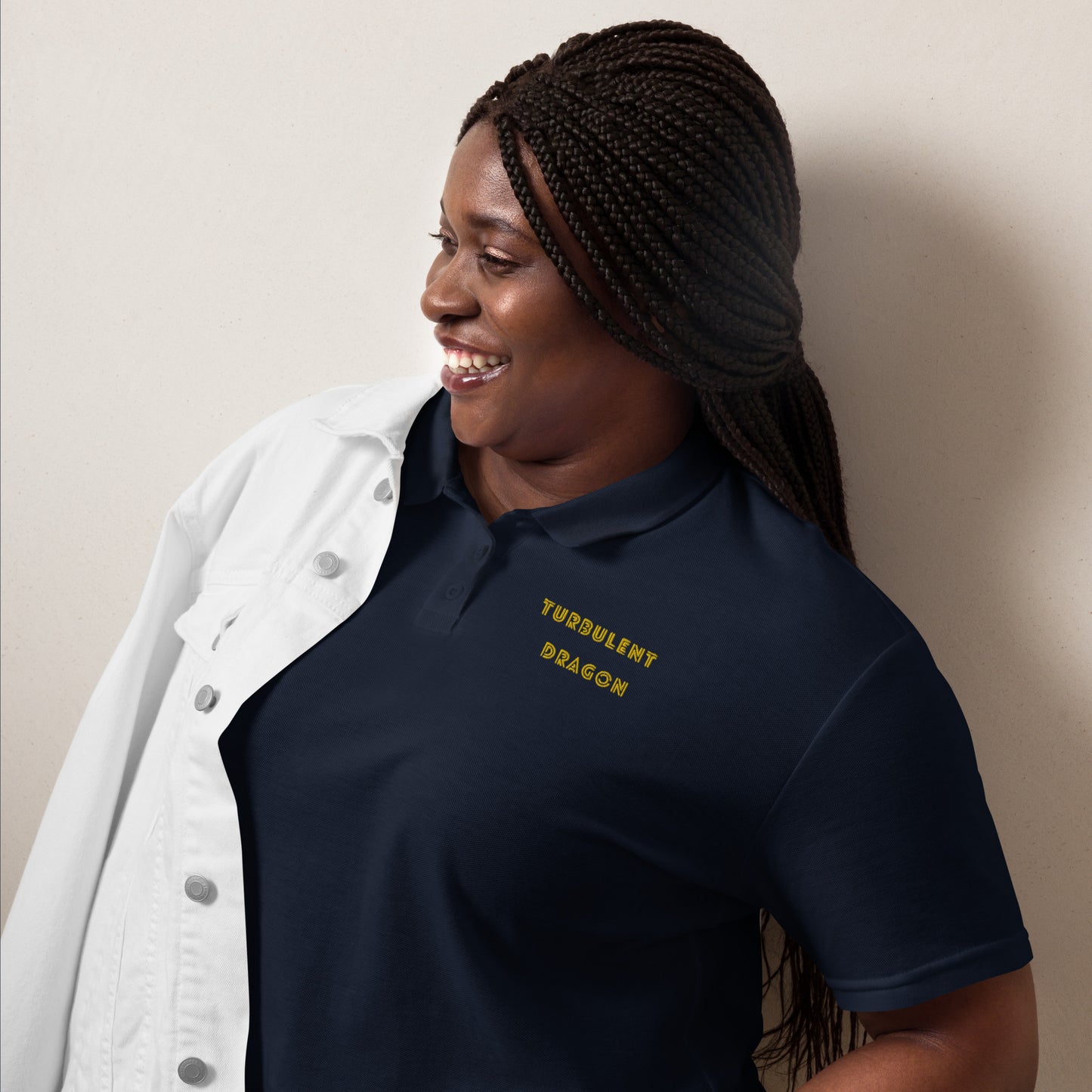 Camisa polo piquet feminina