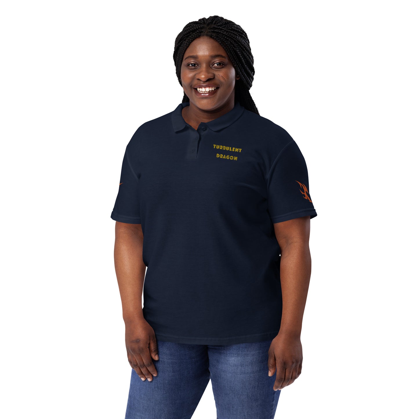 Camisa polo piquet feminina