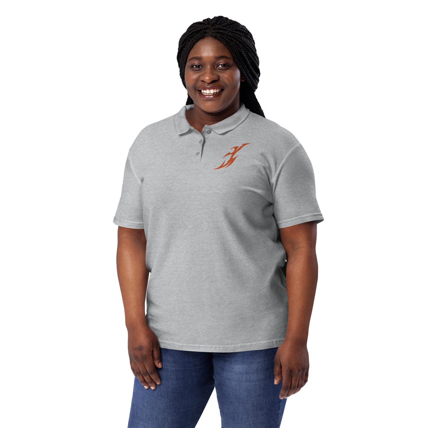 Camisa polo piquet feminina