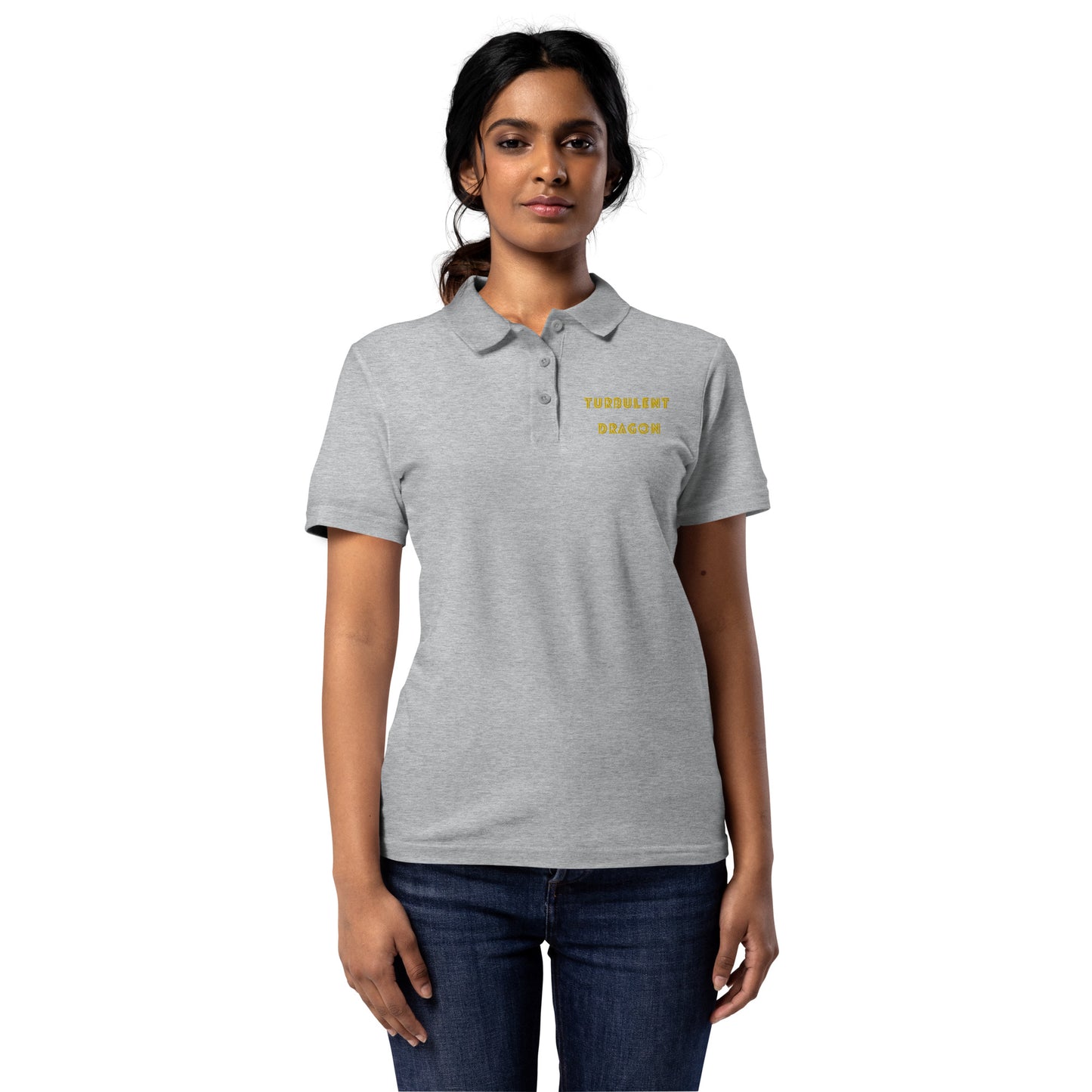 Camisa polo piquet feminina