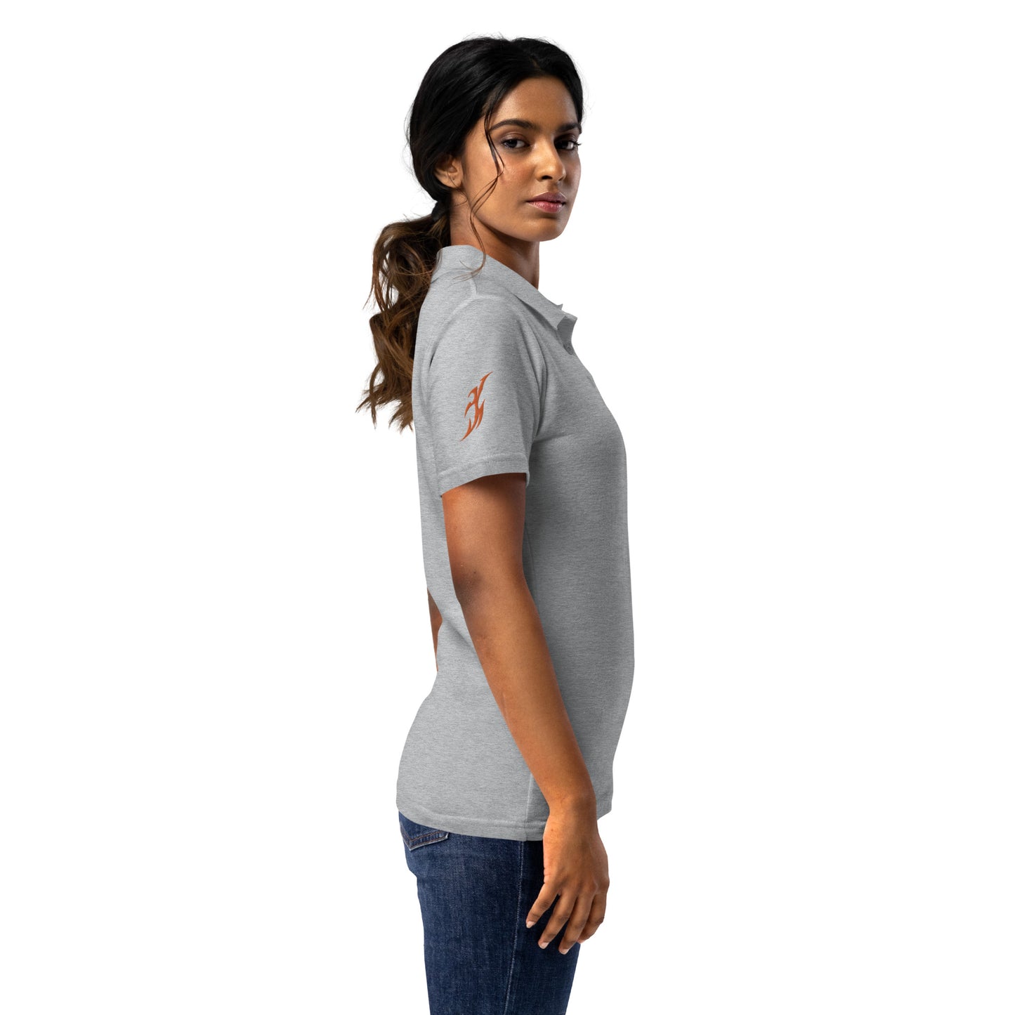 Camisa polo piquet feminina